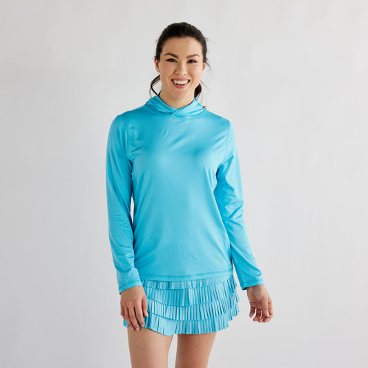 Performance Hoodie Sky Blue Catch + Club